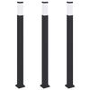 vidaXL Pollarivalaisimet 3 kpl 110 cm musta IP44