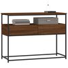 vidaXL Konsolip&ouml;yt&auml; ruskea tammi 100x40x75 cm tekninen puu