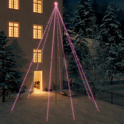 vidaXL Joulukuusen valot sisä-/ulkokäyttöön 1300 x LED värikäs 8 m