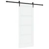vidaXL Liukuovi ORKDAL 83 x 202 cm T&auml;ysi m&auml;nty Valkoinen ja musta