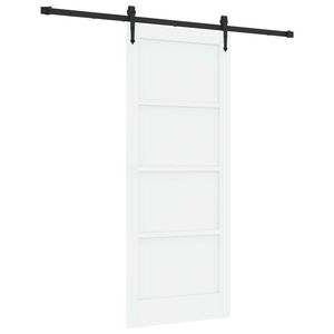 vidaXL Liukuovi ORKDAL 83 x 202 cm T&auml;ysi m&auml;nty Valkoinen ja musta