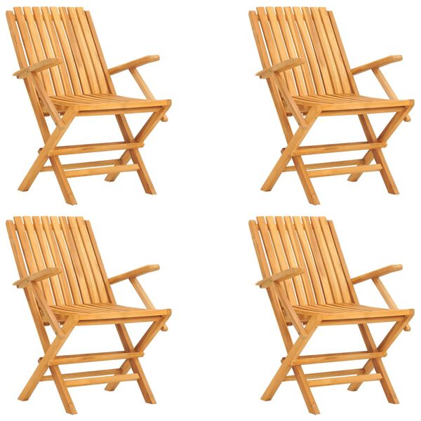 vidaXL 5-osainen Puutarharuokailuryhmä täysi tiikki