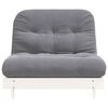 vidaXL Futon vuodesohva patjalla valkoinen 100x206x11 cm t&auml;ysi m&auml;nty