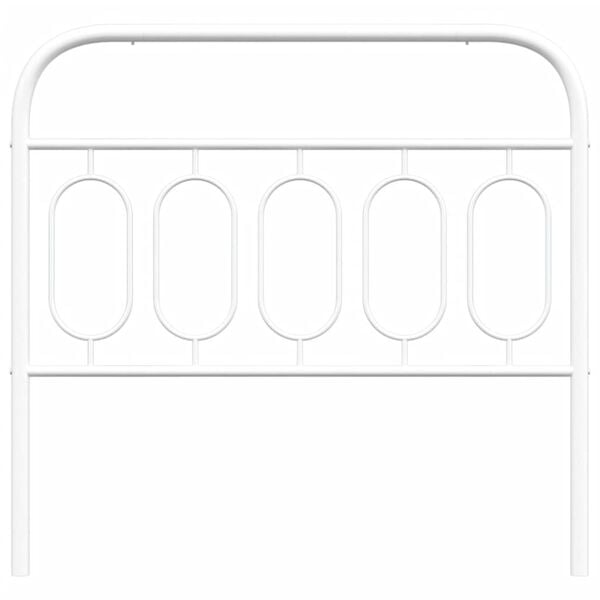 vidaXL Metallinen vaihtop&auml;&auml;ty valkoinen 100 cm