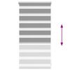 vidaXL Seepraverho 40,9x100 cm kangas leveys 36,7 cm harmaa