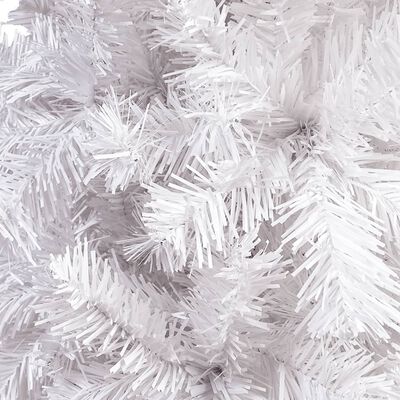 vidaXL Ohut joulukuusi valkoinen 180 cm