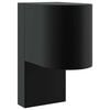 vidaXL Ulkoisen sein&auml;valon Musta 12 x 7 x 15 cm Ruostumaton ter&auml;s