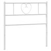 vidaXL Metallinen vaihtop&auml;&auml;ty valkoinen 75 cm
