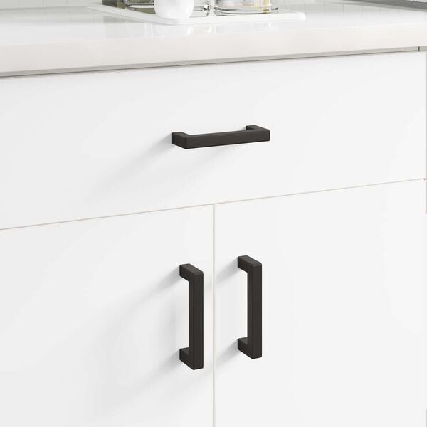 vidaXL Huonekalujen kahva 2 pcs Musta 110 x 12 x 36 mm Rauta