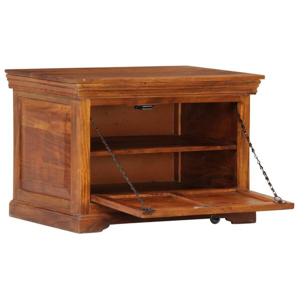 vidaXL Kenkäkaappi 60x40x41 cm täysi akaasiapuu