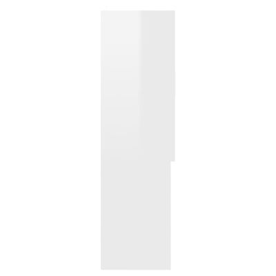 vidaXL Pesukonekaappi korkeakiilto valkoinen 70,5x25,5x90 cm