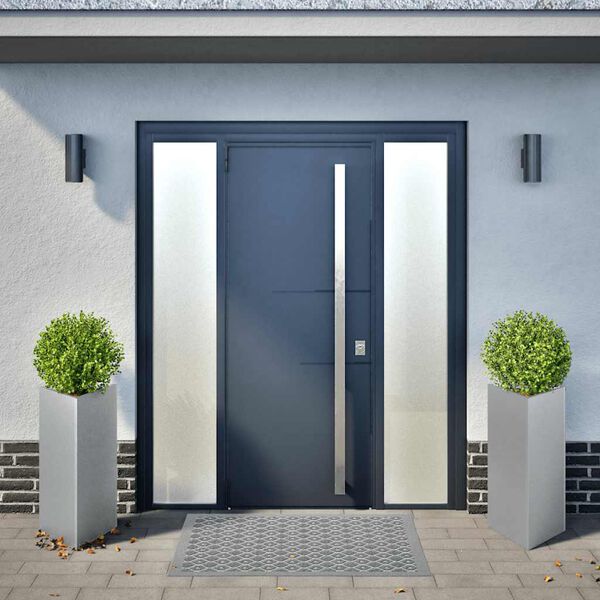 vidaXL Puutarhakukkalaatikot 2 kpl kolmio 40x40x75 cm galvanoitu teräs