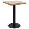 vidaXL Bistrop&ouml;yt&auml; vaaleanruskea 50x50 cm MDF