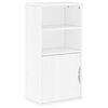 vidaXL Sivukaappi ODDA valkoinen 40x24x79 cm massiivipuu m&auml;nty