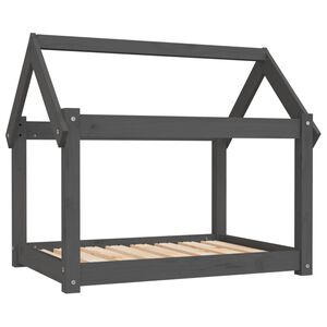 vidaXL Koirans&auml;nky harmaa 81x60x70 cm t&auml;ysi m&auml;nty