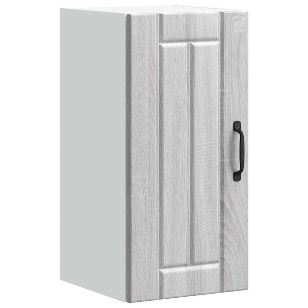 vidaXL Keitti&ouml;n sein&auml;kaappi Lucca harmaa sonoma tekninen puu