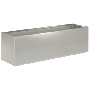 vidaXL Puutarha ruukku Hopea 80 x 30 x 30 cm Ruostumaton ter&auml;s