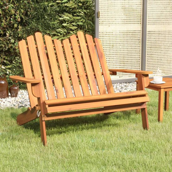 vidaXL Adirondack puutarhapenkki 126 cm täysi akasiapuu