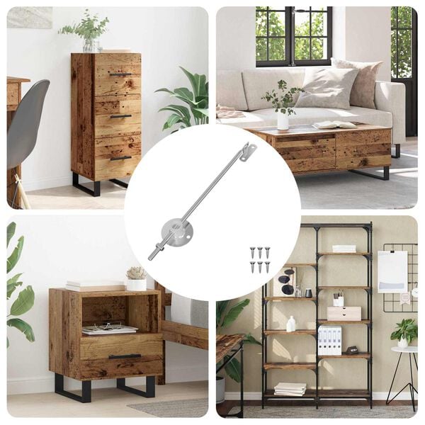 vidaXL Kannen tuki sarana 12 pcs Hopea 194 x 36 x 18 mm Rauta