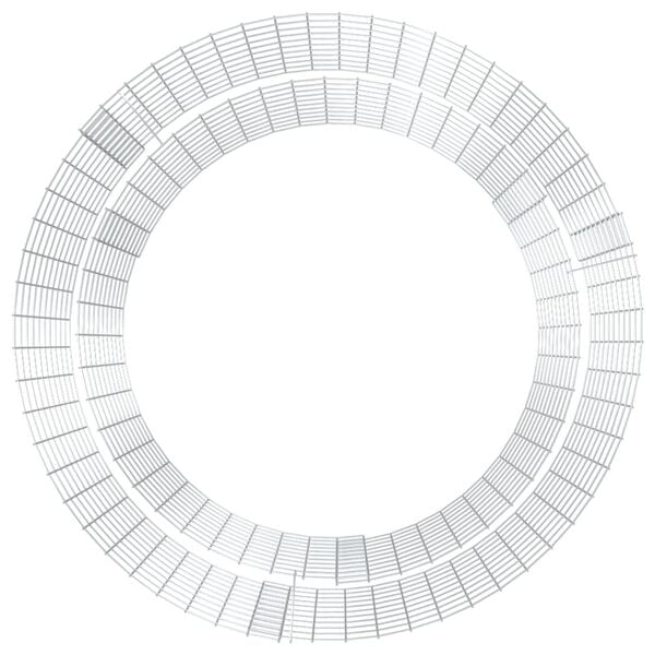 vidaXL Kivikori tulimalja Ø 100 cm galvanoitu rauta