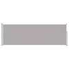 vidaXL Sis&auml;&auml;nvedett&auml;v&auml; terassin sivumarkiisi 100x300 cm harmaa