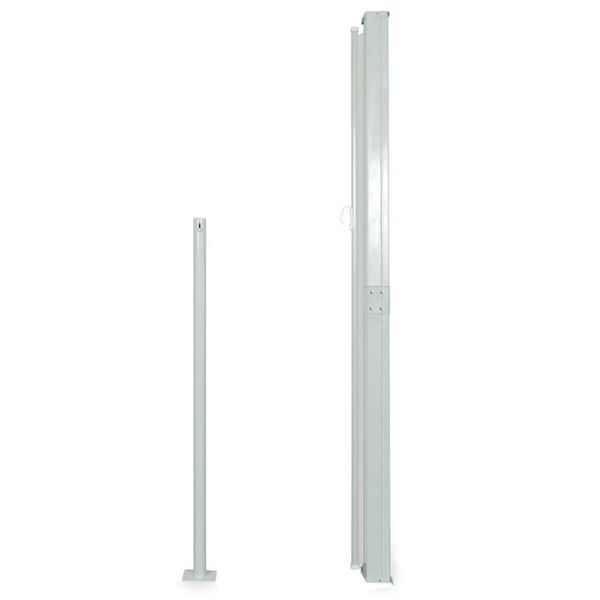 vidaXL Sisäänvedettävä sivumarkiisi 160x500 cm musta