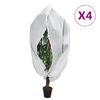 vidaXL Kasvien fleecepeite vetoketjulla 4 kpl 70 g/m&sup2; 2,36x2 m