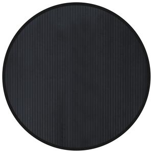vidaXL Matto py&ouml;re&auml; musta 100 cm bambu