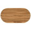 vidaXL P&ouml;yt&auml;levy 110 x 55 x 3,5 cm Ovaali Tiikkipuu Luonnollinen