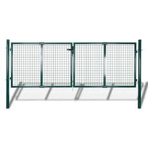 vidaXL Aitaportti Ter&auml;s 300x100 cm Vihre&auml;