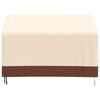 vidaXL 2-istuttava Penkinsuoja beige 132x71x56/81 cm 600D Oxford