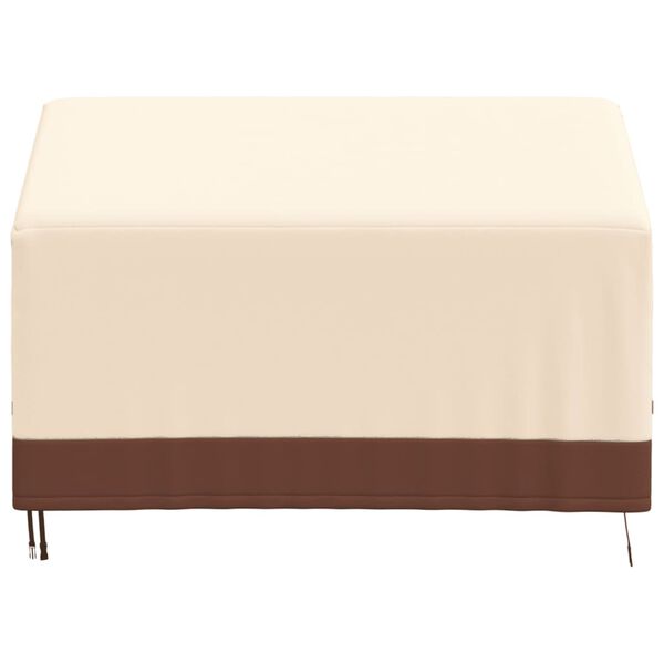 vidaXL 2-istuttava Penkinsuoja beige 132x71x56/81 cm 600D Oxford