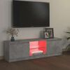 vidaXL TV-taso LED-valoilla betoninharmaa 120x30x36 cm