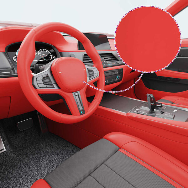 vidaXL Auton p&auml;&auml;llystekalvo mattapunainen 100x150 cm