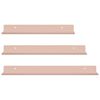 vidaXL Kelluva hylly 3 pcs Pinkki 40 x 9 x 2,5 cm Ter&auml;s