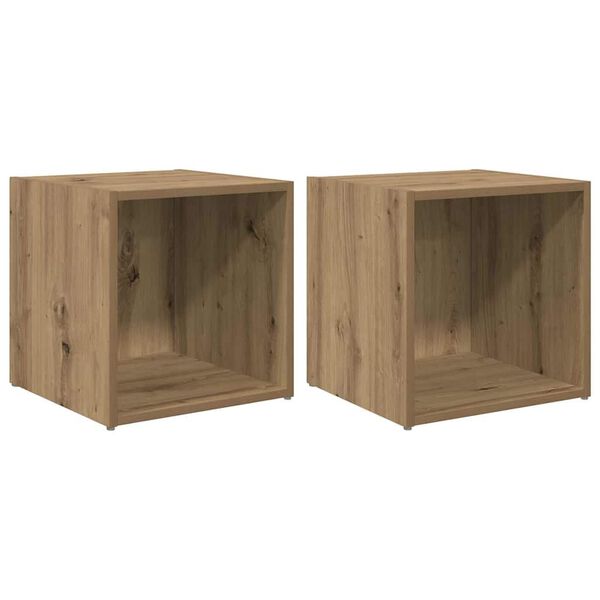 vidaXL TV-tasosetti 2 pcs Artisan tammi 37 x 35 x 37,5 cm Tekninen puu
