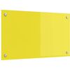 vidaXL Keittiön suojapaneeli Keltainen 70 x 40 x 0,6 cm karkaistu lasi