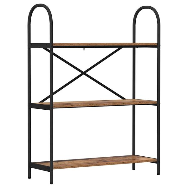 vidaXL Kirjahylly Vanha puu 80 x 30 x 109 cm Tekninen puu