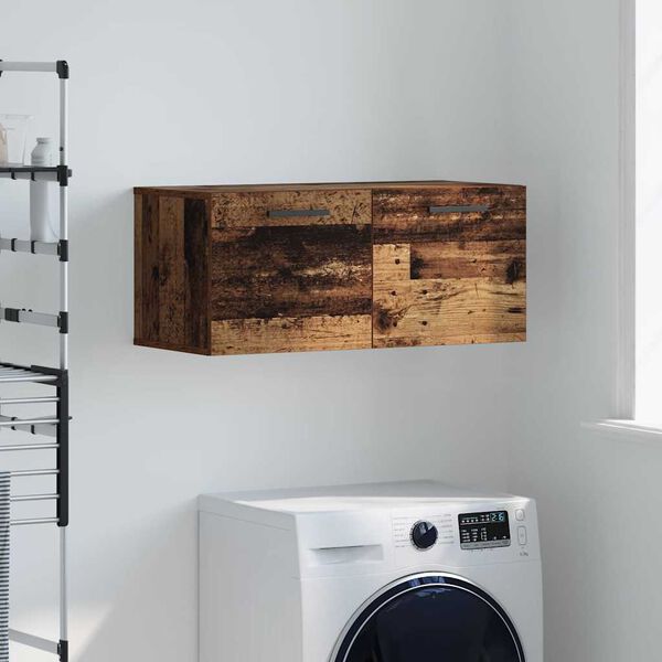 vidaXL Sein&auml;kaappi Vanha puu 80 x 36.5 x 35 cm Tekninen puu