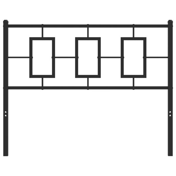 vidaXL Metallinen s&auml;ngynp&auml;&auml;ty musta 107 cm