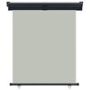 vidaXL Parvekkeen sivumarkiisi 145x250 cm harmaa