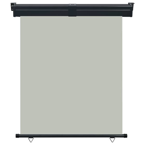 vidaXL Parvekkeen sivumarkiisi 145x250 cm harmaa