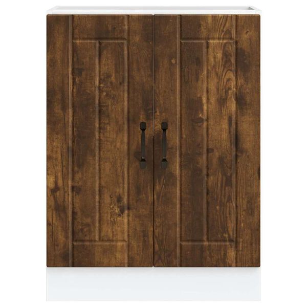 vidaXL Altaan pohjakaappi Lucca savustettu tammi suunniteltu puu