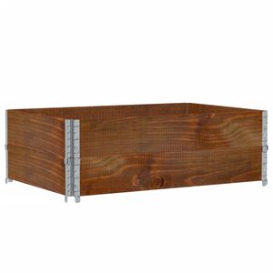 vidaXL Kukkalaatikko ruskea 120x80 cm t&auml;ysi m&auml;nty