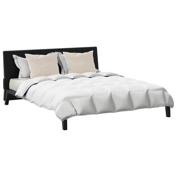 vidaXL Peittosarja tyynyllä 3 pcs Valkoinen Untuvahöyhen