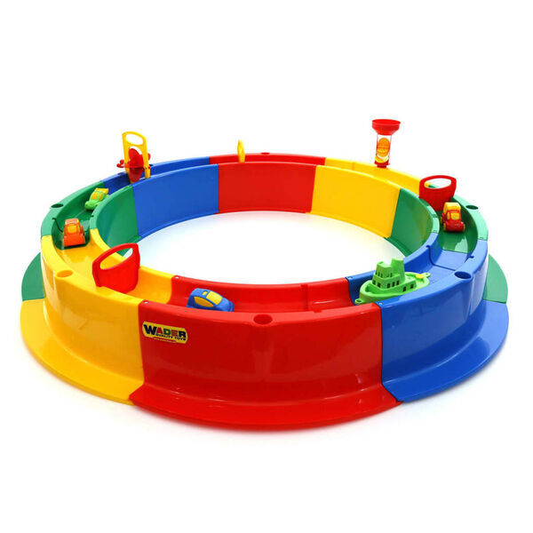 Polesie Wader hiekkalaatikko vesiradalla 136x136x18 cm 1450533