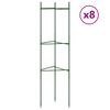 vidaXL Tomaattih&auml;kki 8 kpl 116 cm ter&auml;s ja PP