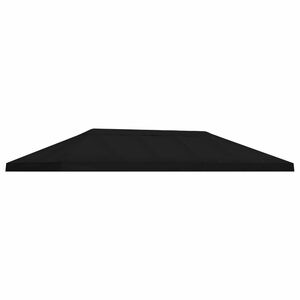 vidaXL Gazebo-suojakansi 6 x 3 m Musta Polyesteri 190
