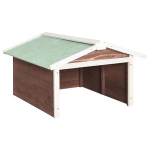 vidaXL Robottiruohonleikkurin katos 72x87x50cm mokkavalkoinen kuusi