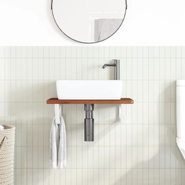 vidaXL Pesuallashylly sein&auml;lle ter&auml;s ja t&auml;ysi tammi